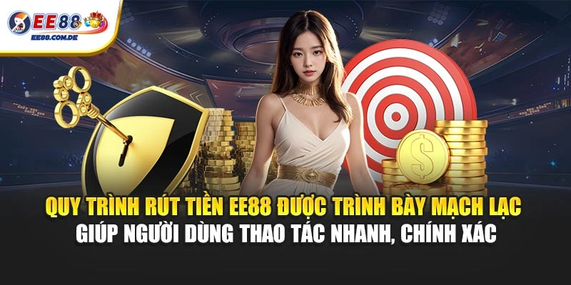 Quy trình rút tiền EE88 được trình bày mạch lạc giúp người dùng thao tác nhanh, chính xác Quy trình rút tiền EE88 được trình bày mạch lạc giúp người dùng thao tác nhanh, chính xác